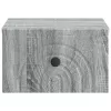  Fali éjjeli szekrény 2 pcs Szürke Sonoma 33 x 34,5 x 20 cm