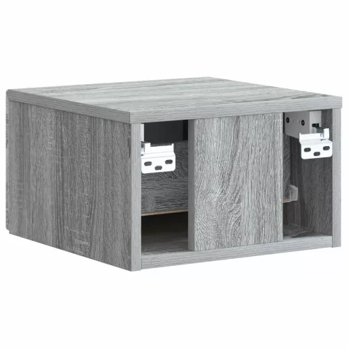  Fali éjjeli szekrény 2 pcs Szürke Sonoma 33 x 34,5 x 20 cm