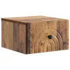  Fali éjjeli szekrény fiókkal 2 pcs Antik Fa 33 x 34,5 x 20 cm