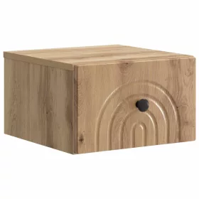    Fali éjjeli szekrény fiókkal Kézműves Tölgy 33 x 34,5 x 20 cm