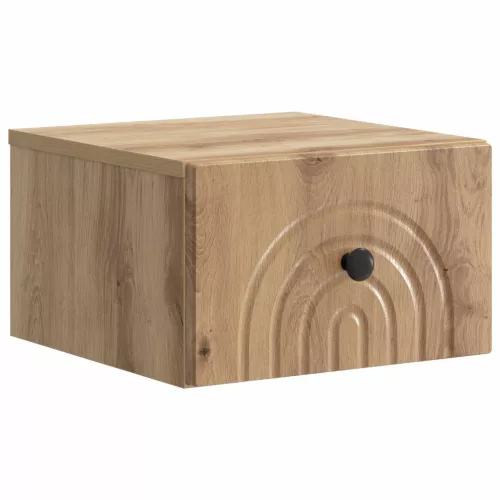  Fali éjjeli szekrény 2 pcs Kézműves Tölgy 33 x 34,5 x 20 cm