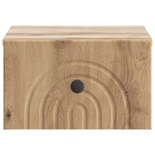  Fali éjjeli szekrény 2 pcs Kézműves Tölgy 33 x 34,5 x 20 cm