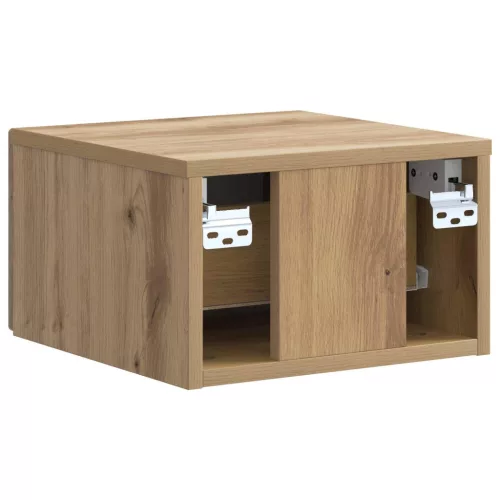  Fali éjjeli szekrény 2 pcs Kézműves Tölgy 33 x 34,5 x 20 cm