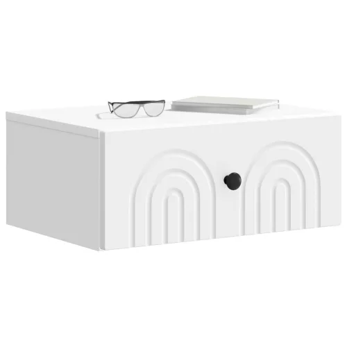  Fali éjjeli szekrény 2 pcs Fehér 49 x 34,5 x 20 cm Szerelt Fa