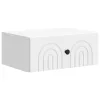  Fali éjjeli szekrény 2 pcs Fehér 49 x 34,5 x 20 cm Szerelt Fa