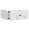  Fali éjjeli szekrény 2 pcs Fehér 49 x 34,5 x 20 cm Szerelt Fa