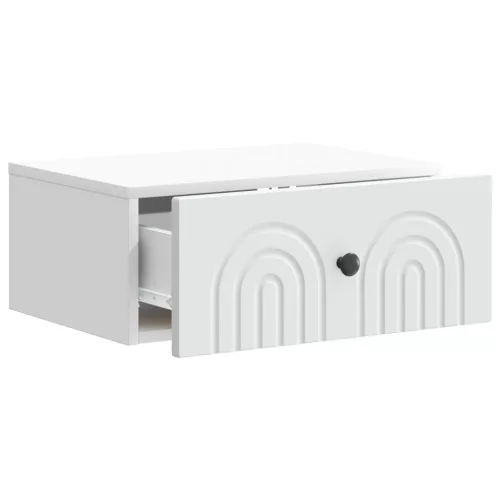  Fali éjjeli szekrény 2 pcs Fehér 49 x 34,5 x 20 cm Szerelt Fa