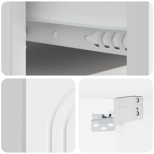  Fali éjjeli szekrény 2 pcs Fehér 49 x 34,5 x 20 cm Szerelt Fa