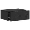  Fali éjjeli szekrény 2 pcs Fekete 49 x 34,5 x 20 cm Szerelt Fa