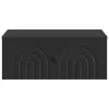  Fali éjjeli szekrény 2 pcs Fekete 49 x 34,5 x 20 cm Szerelt Fa