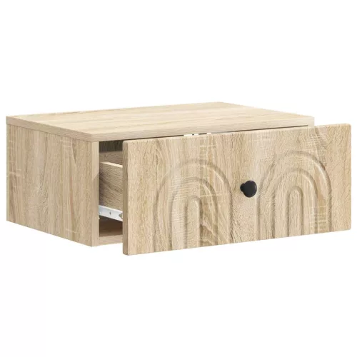  Fali éjjeli szekrény 2 pcs Sonoma Tölgy 49 x 34,5 x 20 cm