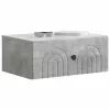  Fali éjjeli szekrény Betonszürke 49 x 34,5 x 20 cm Szerelt Fa