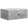  Fali éjjeli szekrény 2 pcs Betonszürke 49 x 34,5 x 20 cm