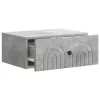  Fali éjjeli szekrény 2 pcs Betonszürke 49 x 34,5 x 20 cm