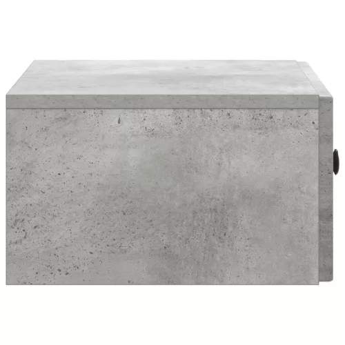  Fali éjjeli szekrény 2 pcs Betonszürke 49 x 34,5 x 20 cm