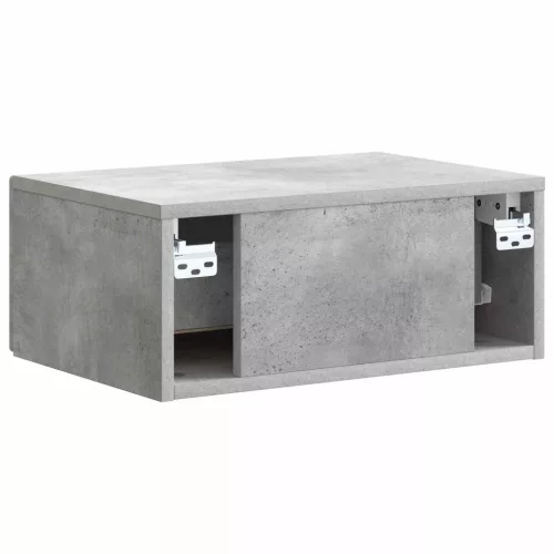  Fali éjjeli szekrény 2 pcs Betonszürke 49 x 34,5 x 20 cm