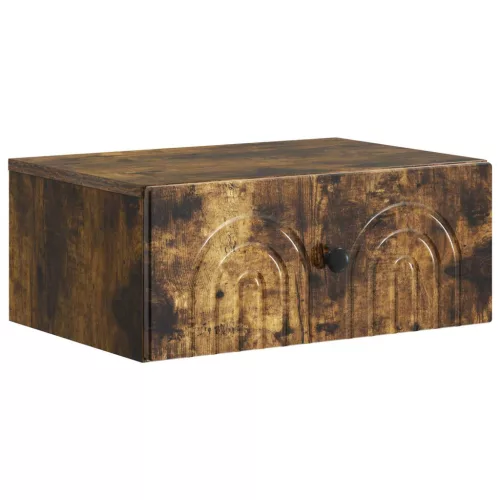  Fali éjjeli szekrény Füstös Tölgy 49 x 34,5 x 20 cm Szerelt Fa