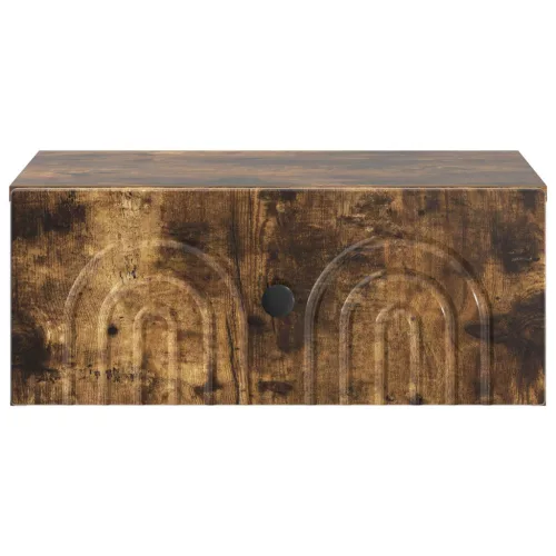  Fali éjjeli szekrény 2 pcs Füstös Tölgy 49 x 34,5 x 20 cm