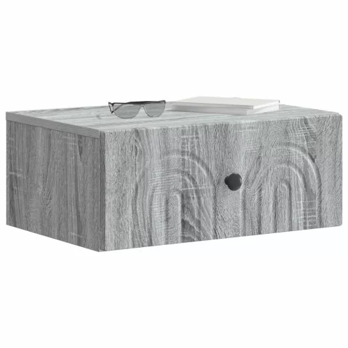 Fali éjjeli szekrény 2 pcs Szürke Sonoma 49 x 34,5 x 20 cm
