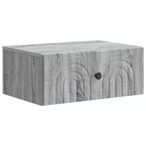  Fali éjjeli szekrény 2 pcs Szürke Sonoma 49 x 34,5 x 20 cm