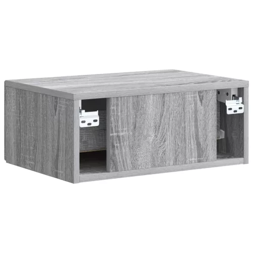  Fali éjjeli szekrény 2 pcs Szürke Sonoma 49 x 34,5 x 20 cm