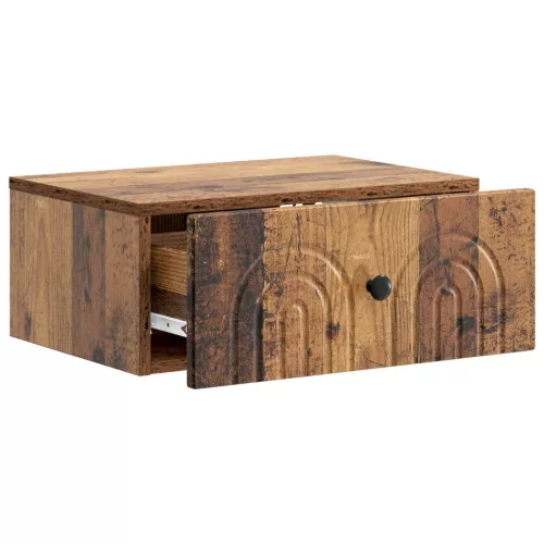  Fali éjjeli szekrény Antik Fa 49 x 34,5 x 20 cm Szerelt Fa