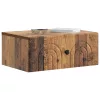  Fali éjjeli szekrény fiókkal 2 pcs Antik Fa 49 x 34,5 x 20 cm