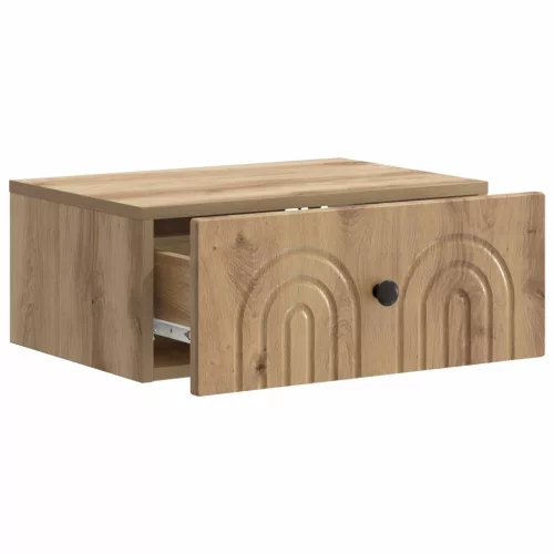  Fali éjjeli szekrény 2 pcs Kézműves Tölgy 49 x 34,5 x 20 cm