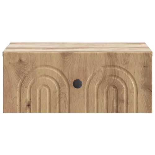  Fali éjjeli szekrény 2 pcs Kézműves Tölgy 49 x 34,5 x 20 cm