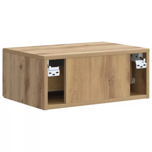  Fali éjjeli szekrény 2 pcs Kézműves Tölgy 49 x 34,5 x 20 cm