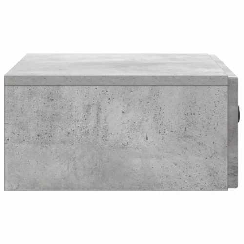  Fali oldaltábla Betonszürke 59 x 34,5 x 17 cm Szerelt Fa