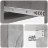  Fali oldaltábla Betonszürke 59 x 34,5 x 17 cm Szerelt Fa