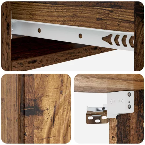  Fali oldaltábla Antik Fa 59 x 34,5 x 17 cm Szerelt Fa