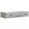  Fali oldaltábla Betonszürke 87,5 x 34,5 x 17 cm Szerelt Fa