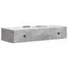  Fali oldaltábla Betonszürke 87,5 x 34,5 x 17 cm Szerelt Fa