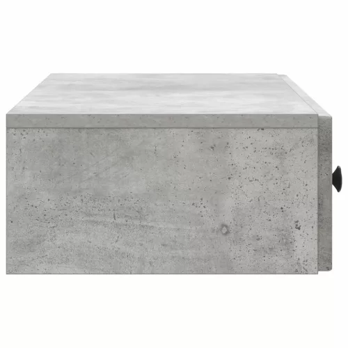  Fali oldaltábla Betonszürke 87,5 x 34,5 x 17 cm Szerelt Fa