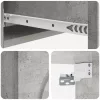  Fali oldaltábla Betonszürke 87,5 x 34,5 x 17 cm Szerelt Fa