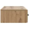  Fali oldaltábla Kézműves Tölgy 87,5 x 34,5 x 17 cm Szerelt Fa