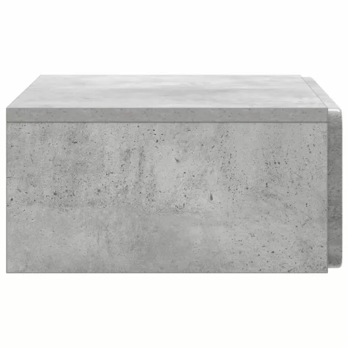  Fali oldaltábla Betonszürke 59 x 34,5 x 17 cm Szerelt Fa