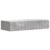  Fali oldaltábla Betonszürke 87,5 x 34,5 x 17 cm Szerelt Fa