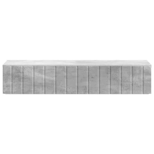  Fali oldaltábla Betonszürke 87,5 x 34,5 x 17 cm Szerelt Fa