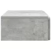  Fali oldaltábla Betonszürke 87,5 x 34,5 x 17 cm Szerelt Fa