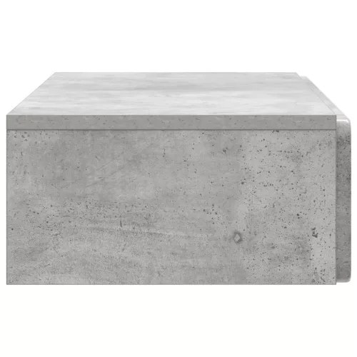  Fali oldaltábla Betonszürke 87,5 x 34,5 x 17 cm Szerelt Fa