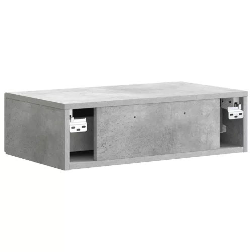 Fali oldaltábla Betonszürke 59 x 34,5 x 17 cm Szerelt Fa