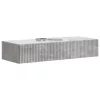  Fali oldaltábla Betonszürke 87,5 x 34,5 x 17 cm Szerelt Fa