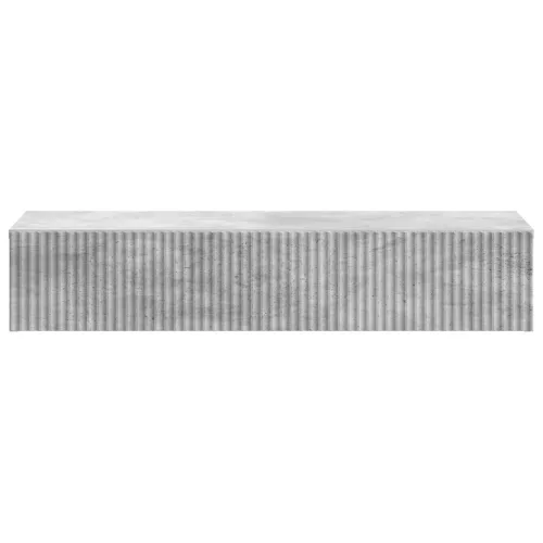  Fali oldaltábla Betonszürke 87,5 x 34,5 x 17 cm Szerelt Fa