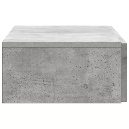  Fali oldaltábla Betonszürke 87,5 x 34,5 x 17 cm Szerelt Fa