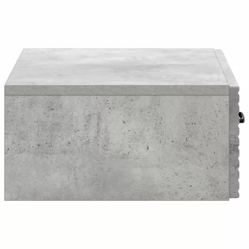  Fali oldaltábla Betonszürke 59 x 34,5 x 17 cm Szerelt Fa