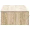 Fali oldaltábla Sonoma Tölgy 87,5 x 34,5 x 17 cm Szerelt Fa