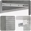  Fali oldaltábla Betonszürke 87,5 x 34,5 x 17 cm Szerelt Fa
